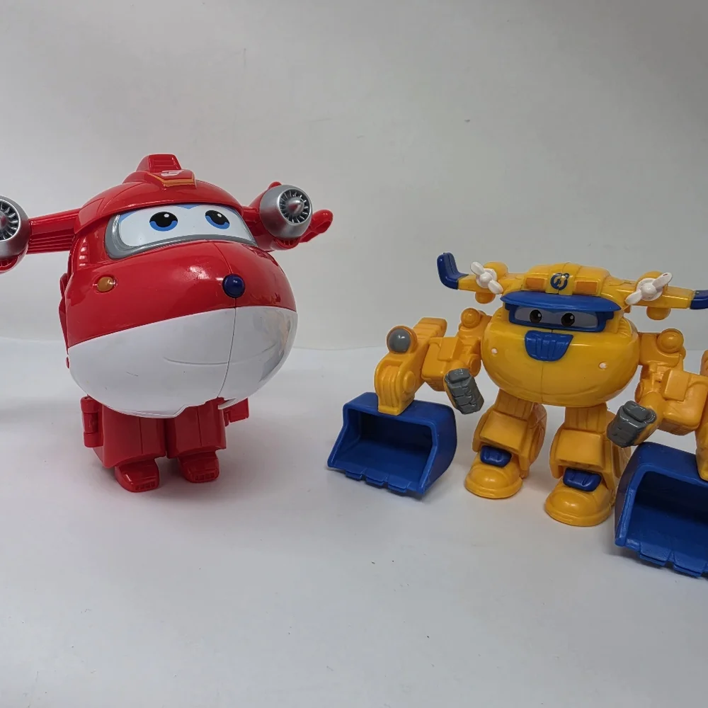 Super Wings Jett Airplane Plane Red White FLAW: MISSING ARMS